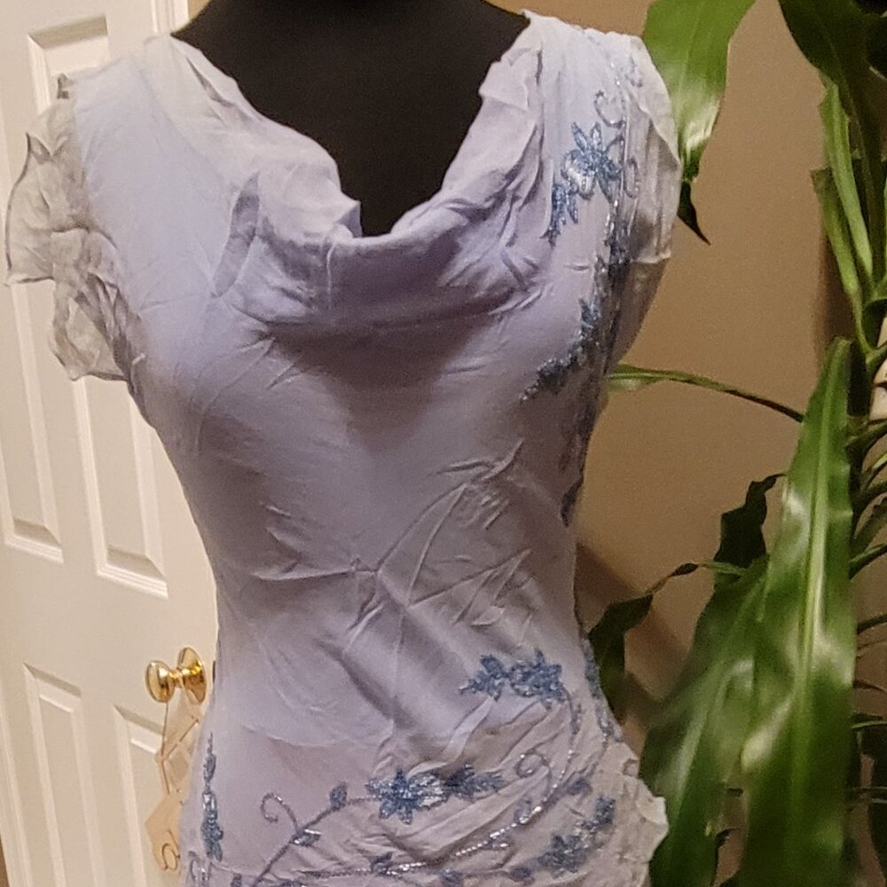 Scala Light Lavender Beaded Prom Dress